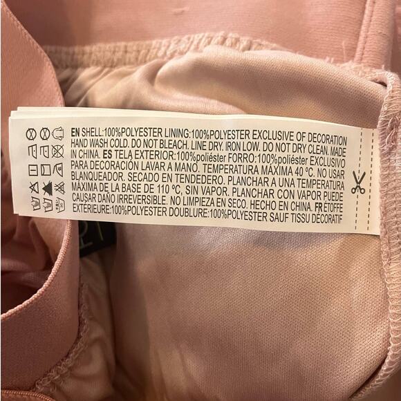 Forever 21 Womens Dusty Pink Layered Mesh Floral Lace Lined Skirt | Size 0X NWT - Picture 8 of 10